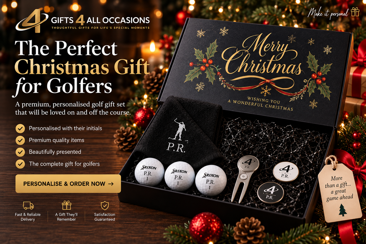 Personalised Christmas Golf Gift Set